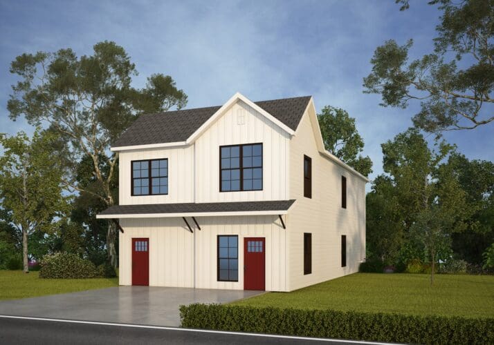 Morden Farmhouse 1 - Stacked Duplex
